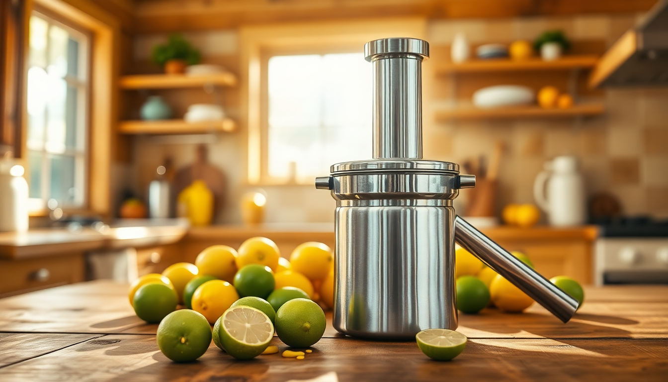 Elevate Your Kitchen with the Perfect Manual Fruit Squeezer from goldendeals.shop