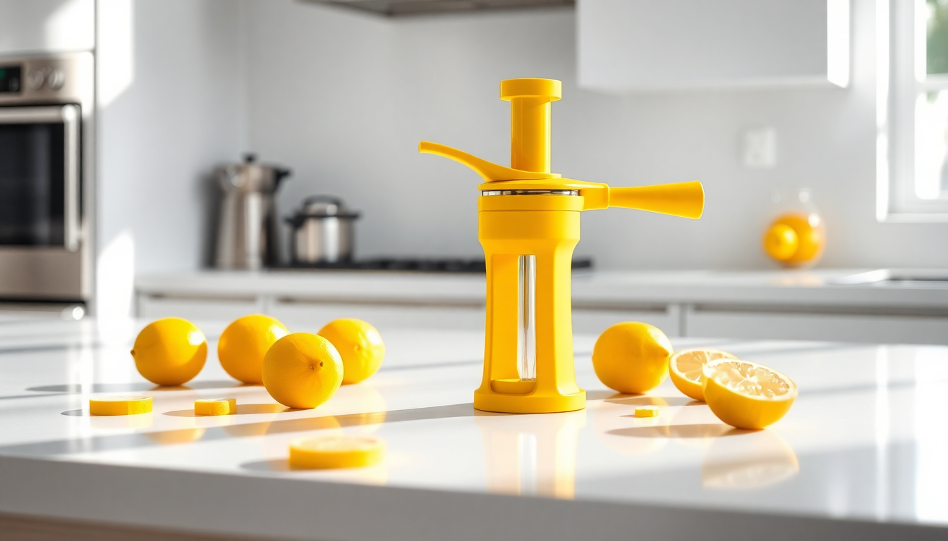 Elevate Your Kitchen with the Versatile Manual Lemon Press from goldendeals.shop