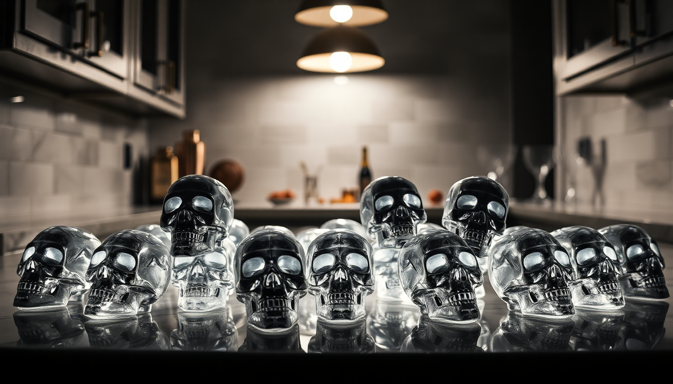 Unleash Your Creativity with the 3D Skull Mold Ice Cube Tray from goldendeals.shop