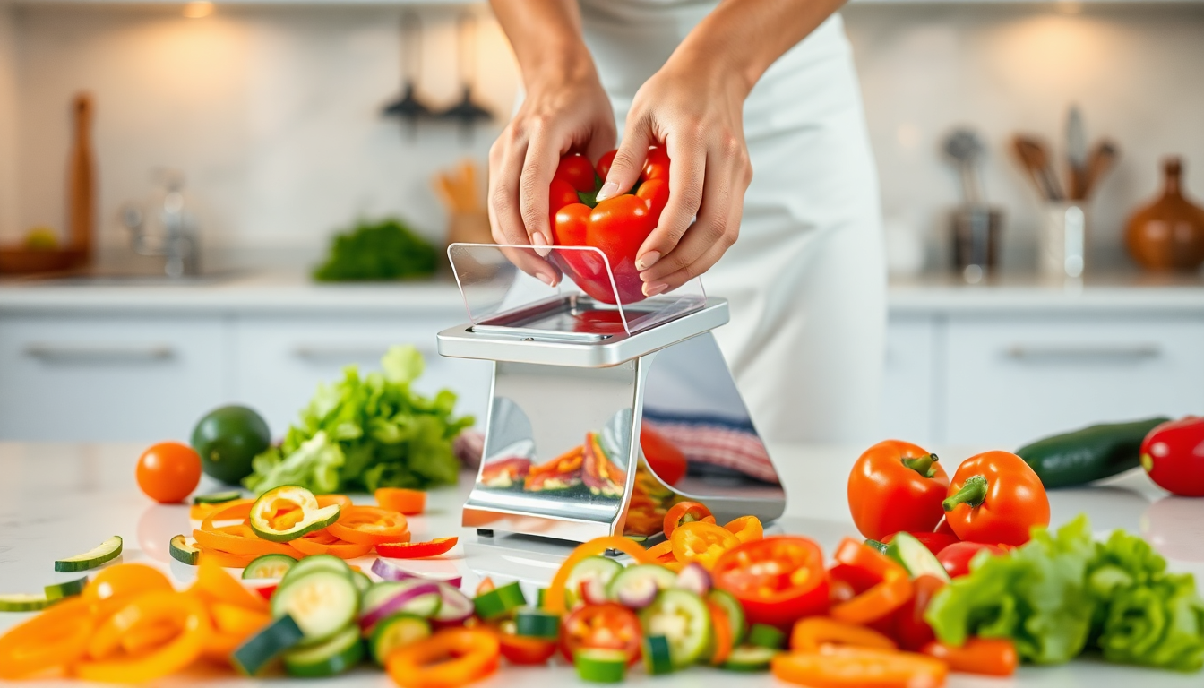 Revolutionize Your Meal Prep with the Multifunctional Vegetable Cutter Grater from goldendeals.shop