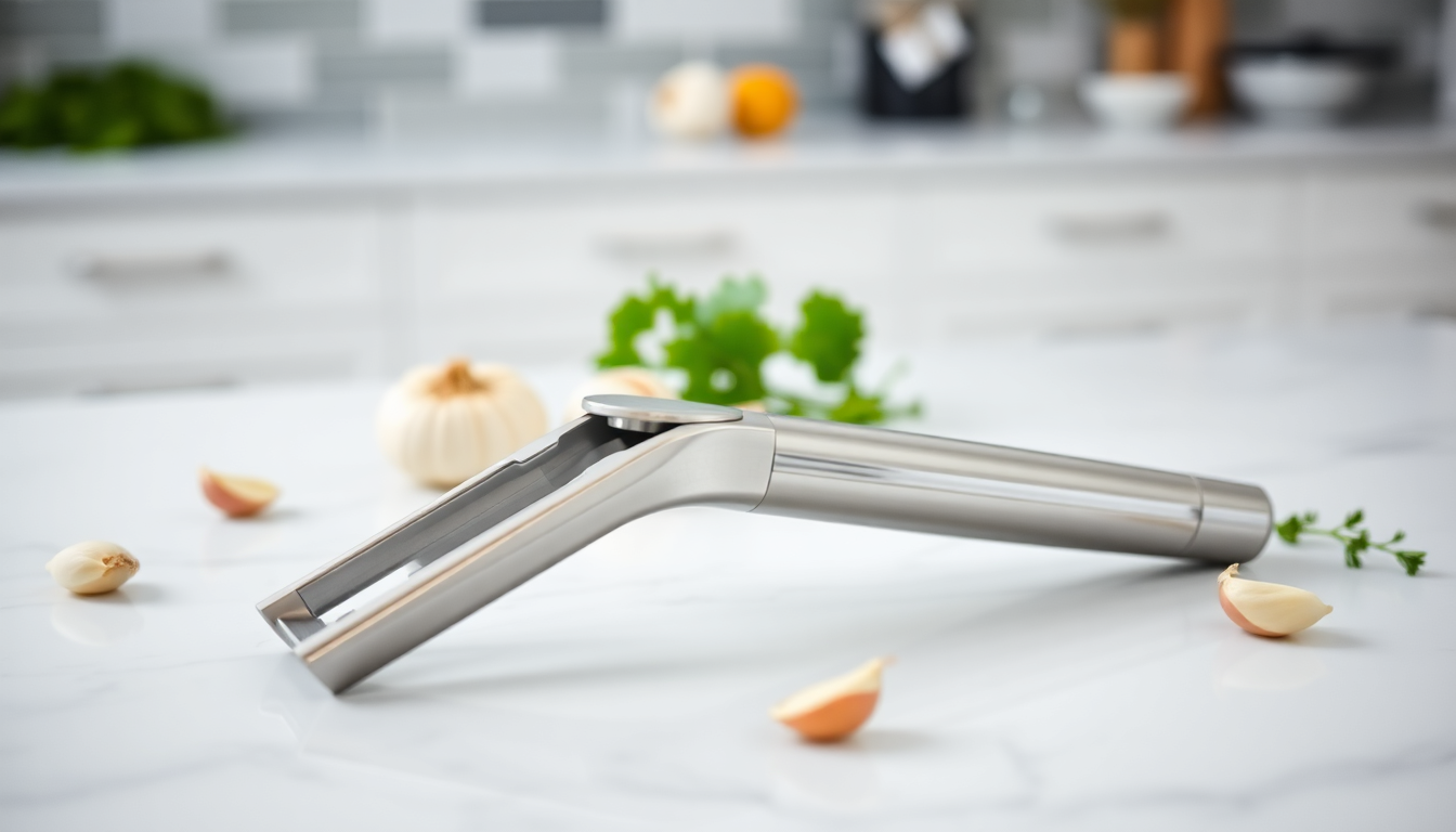 Elevate Your Cooking with the Perfect Garlic Press from goldendeals.shop