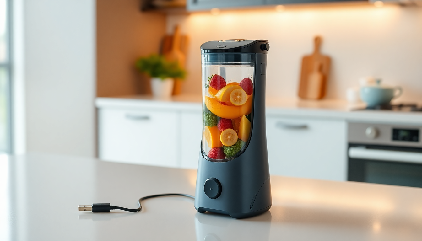 Unleash the Power of Healthy Beverages with the Electric Mini Portable Small Whirlwind Juice Cup from goldendeals.shop