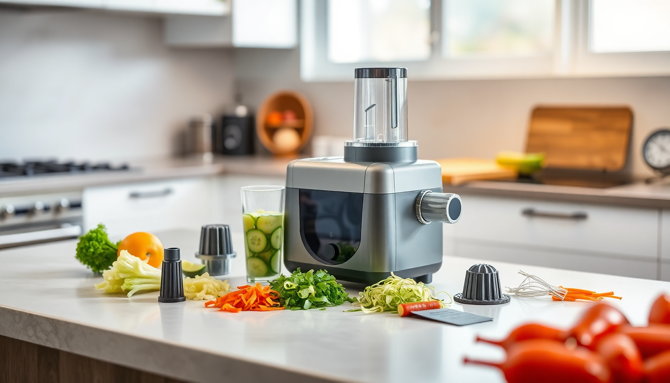 Unlock the Power of Healthy Eating with goldendeals.shop's Household Electric Multi-function Vegetable Slicing And Shredding Machine