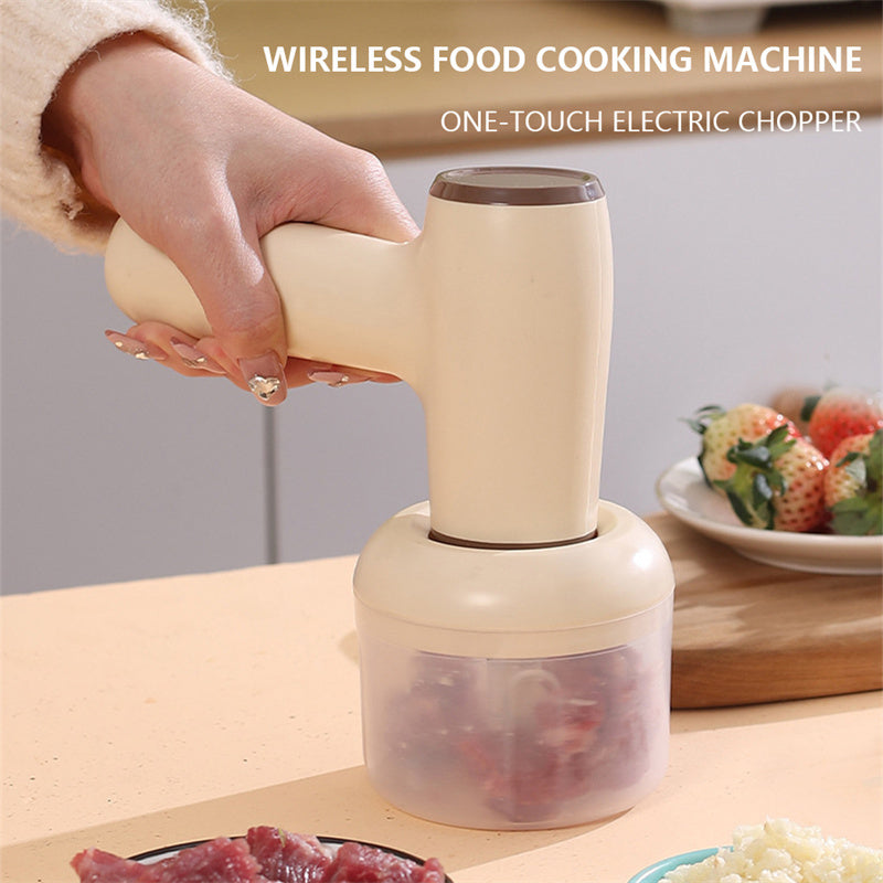2 In 1 Electric Garlic Chopper USB Rechargeable Vegetable