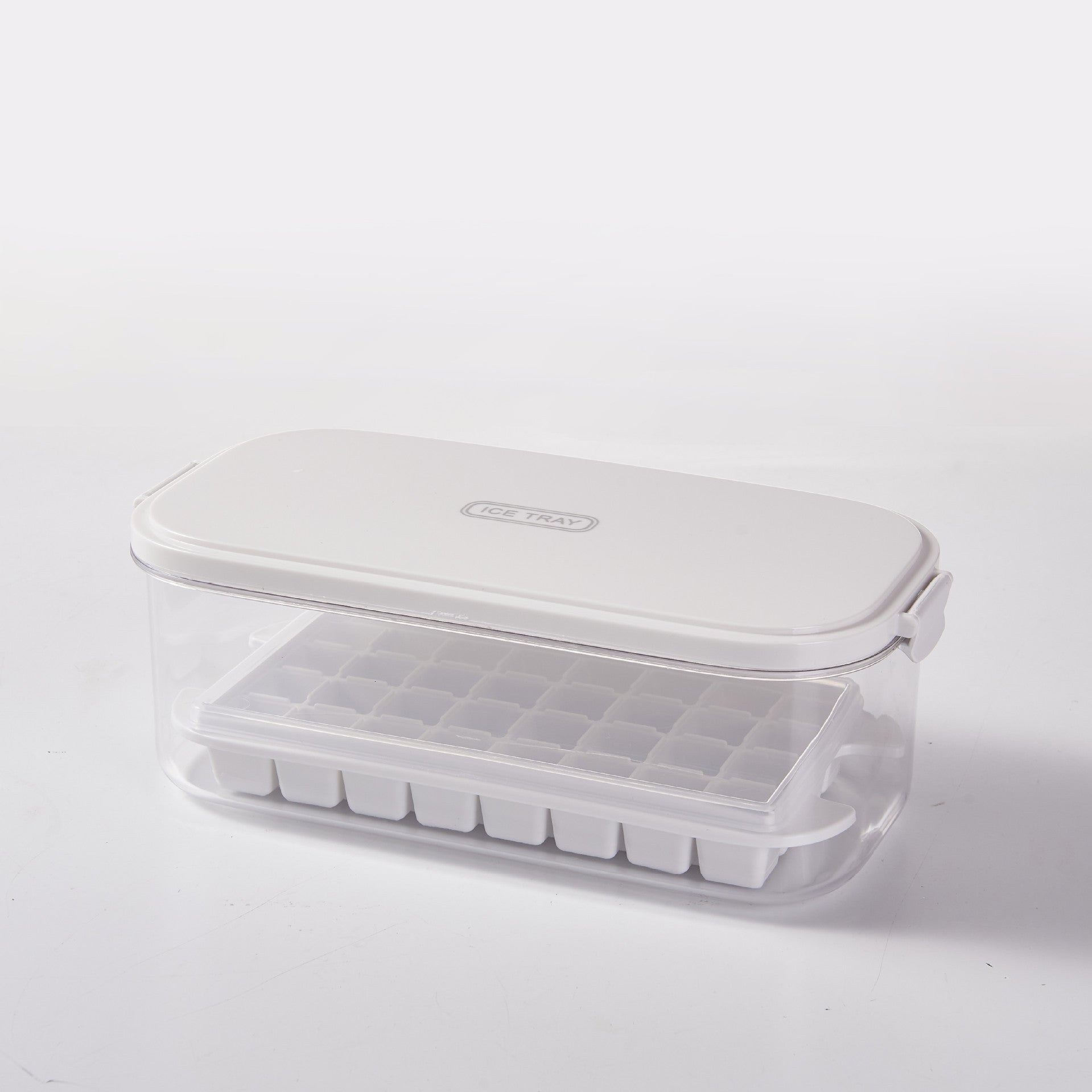 Silicone Ice Cube Mold Ice Tray Storage Box Refrigerator Ice Box