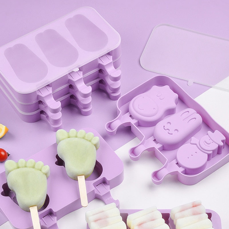Healthy Silicone Ice Cream Mold Easy Popsicle Mold
